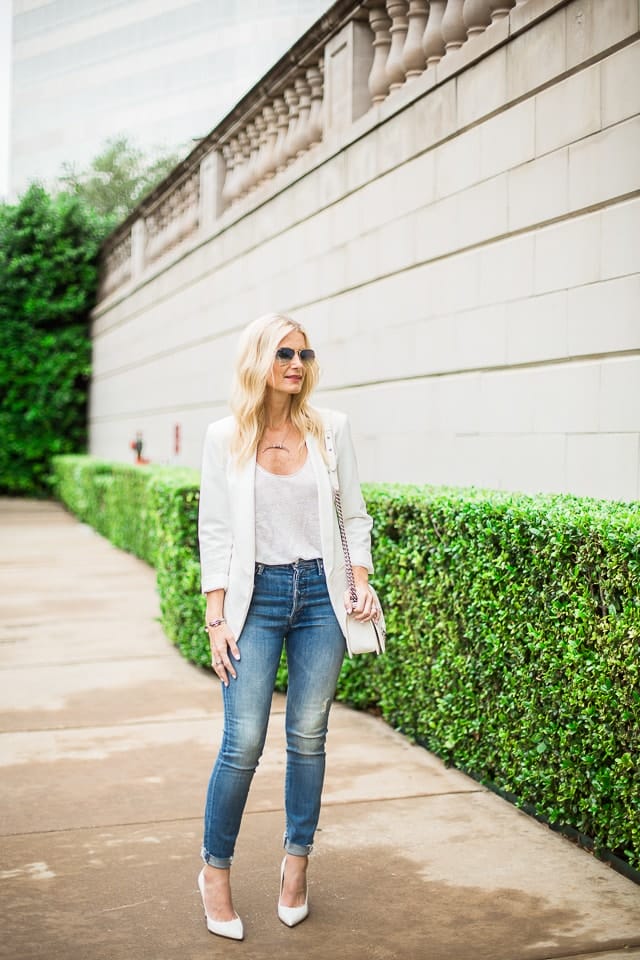 The White Blazer A Wardrobe Essential So Heather Dallas