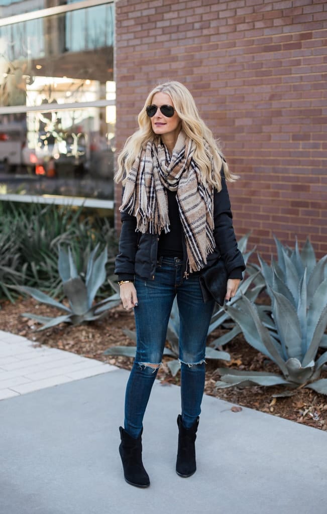 Puffer Jacket Styled 2 Ways + $100 GIFT CARD CONTEST - So Heather ...