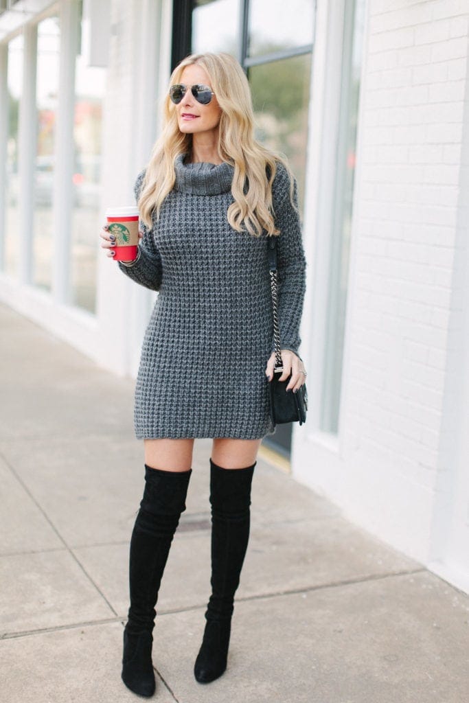 gray sweater dress 2