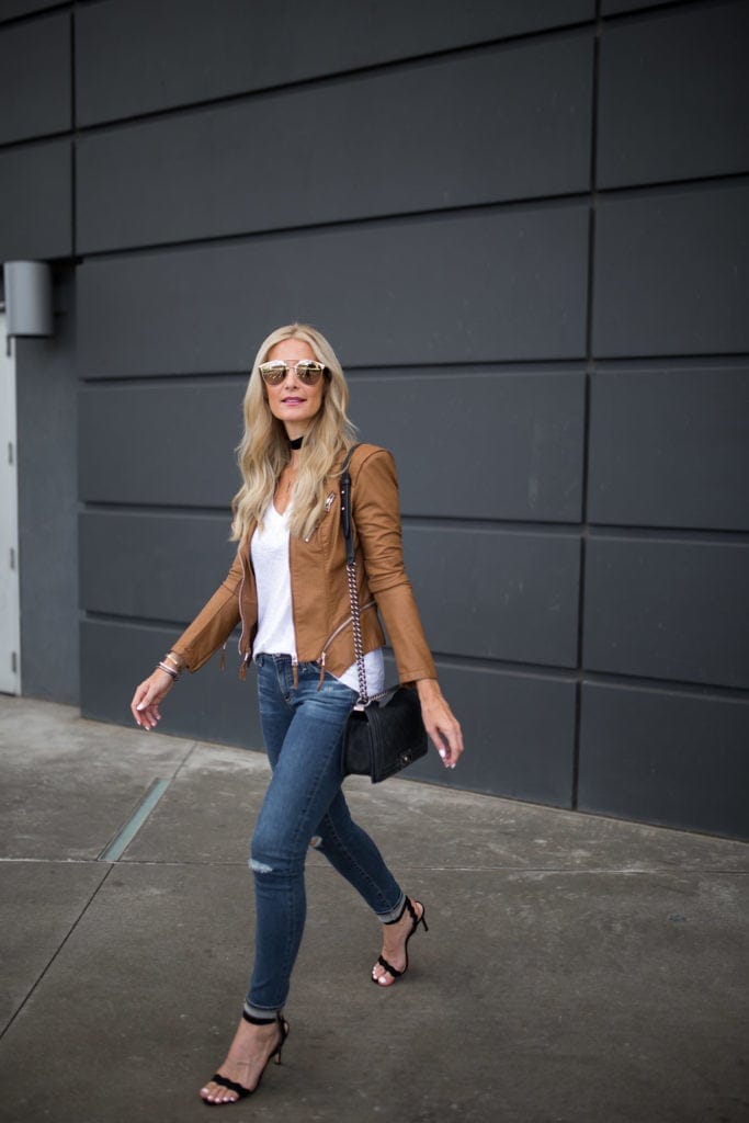 BlankNYC Leather Jacket, AG Jeans, Heather Anderson, Dallas Fashion Blogger 