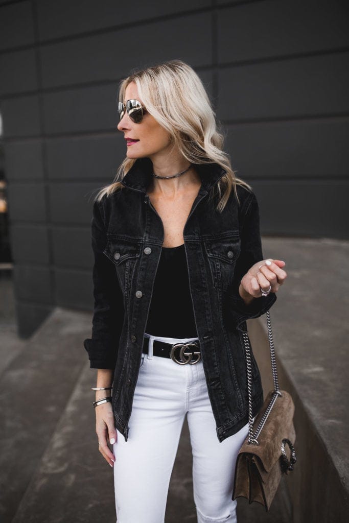 BLACK DENIM ON SALE - So Heather | Dallas Fashion Blogger