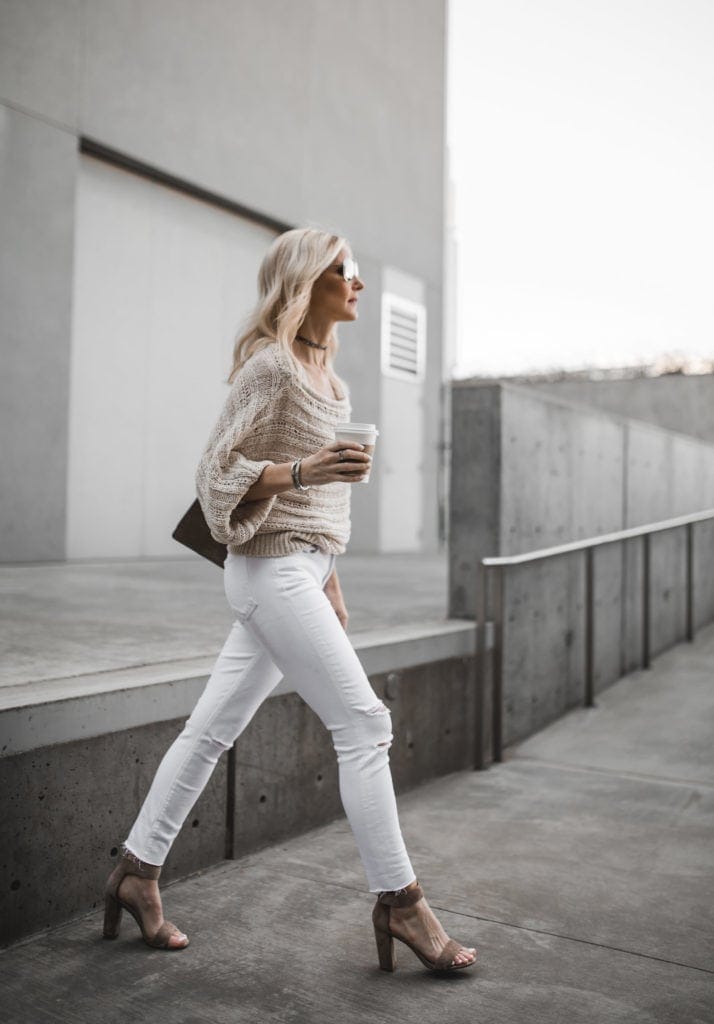 J Brand White Ripped Jeans