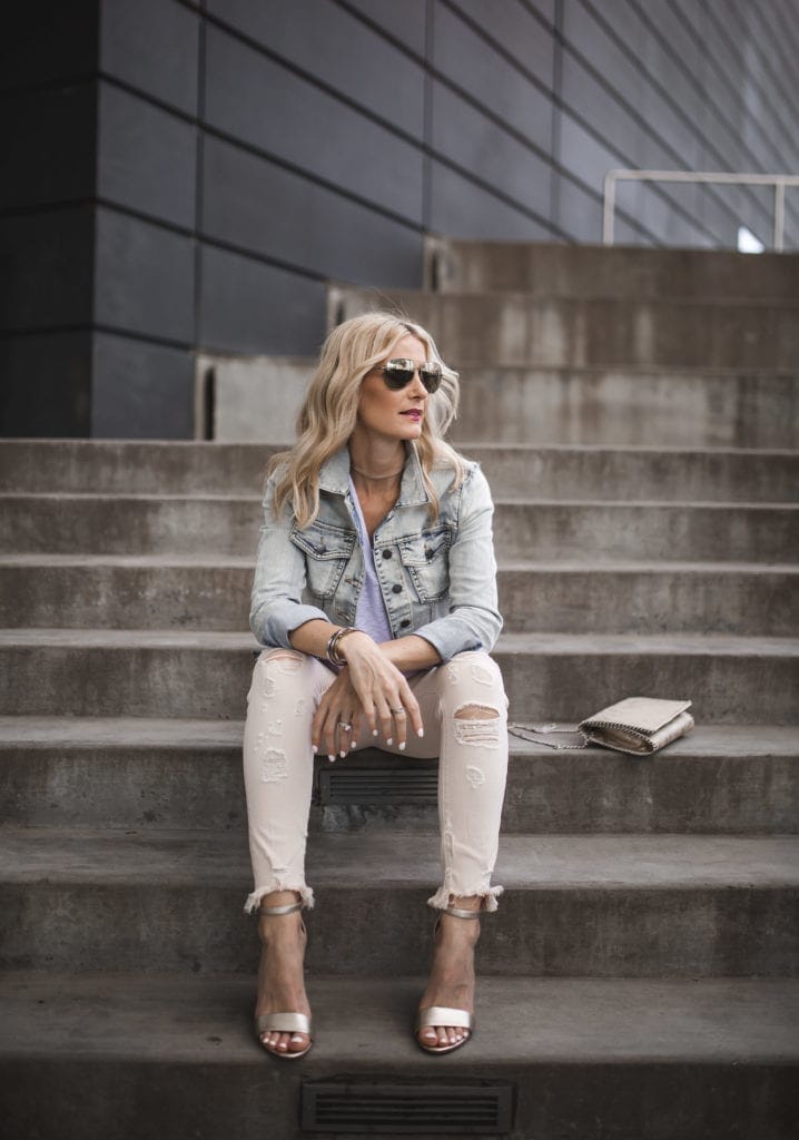 Ripped Jeans / J Brand Blush Pink Ripped Jeans