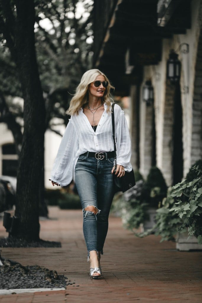 Free People White Top