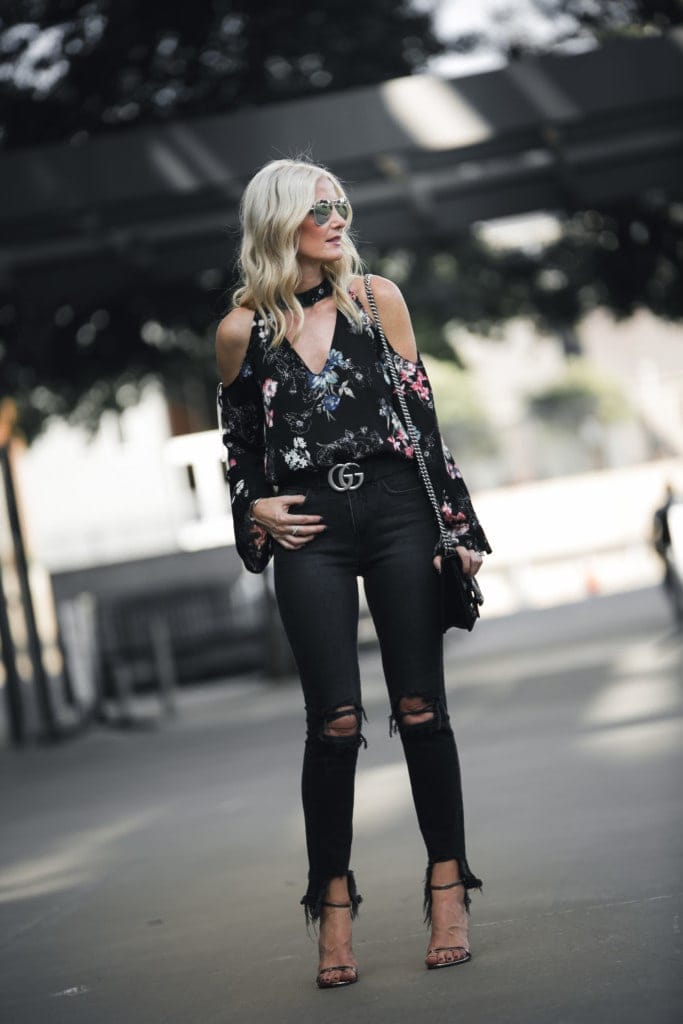 L'agence Black Ripped Jeans