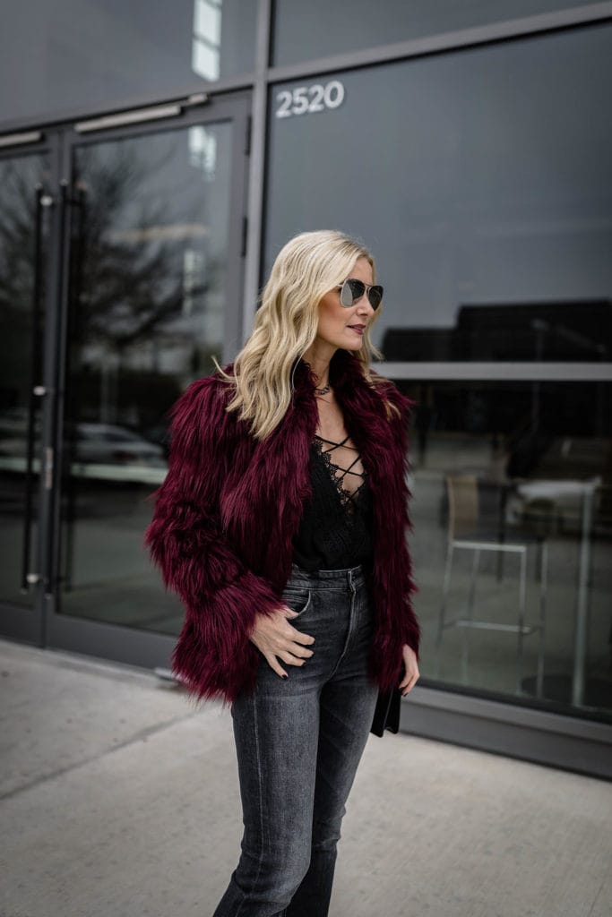 CHIC AT EVERY AGE FEATURING A FABULOUS FAUX FUR JACKET - So Heather