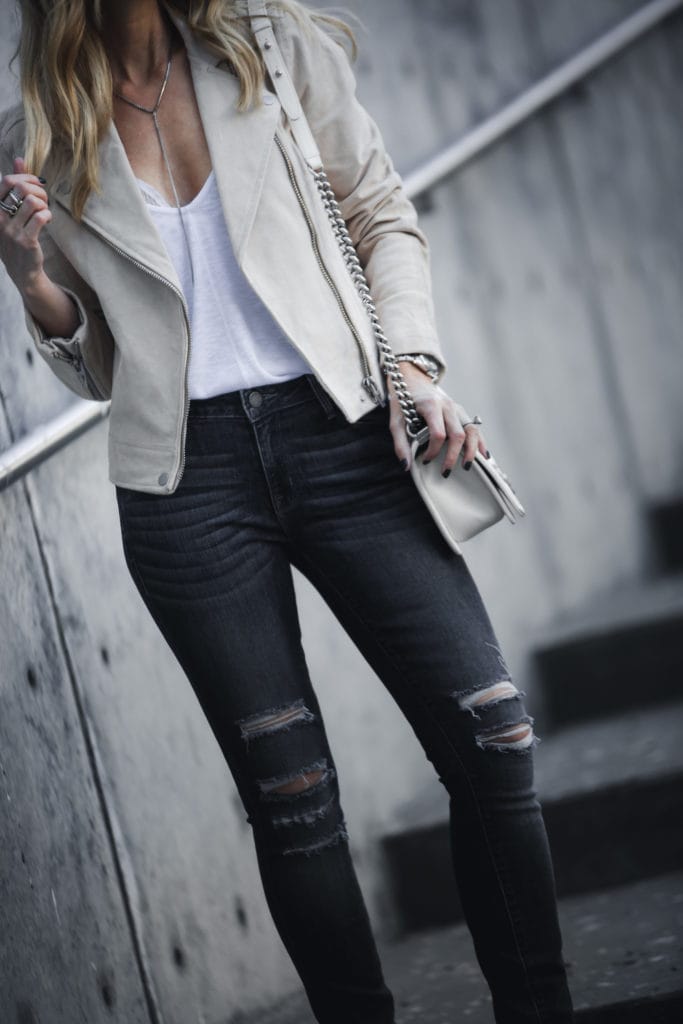 Dallas Fashion Blogger, Parker Smith Jeans, Blanknyc moto jacket 