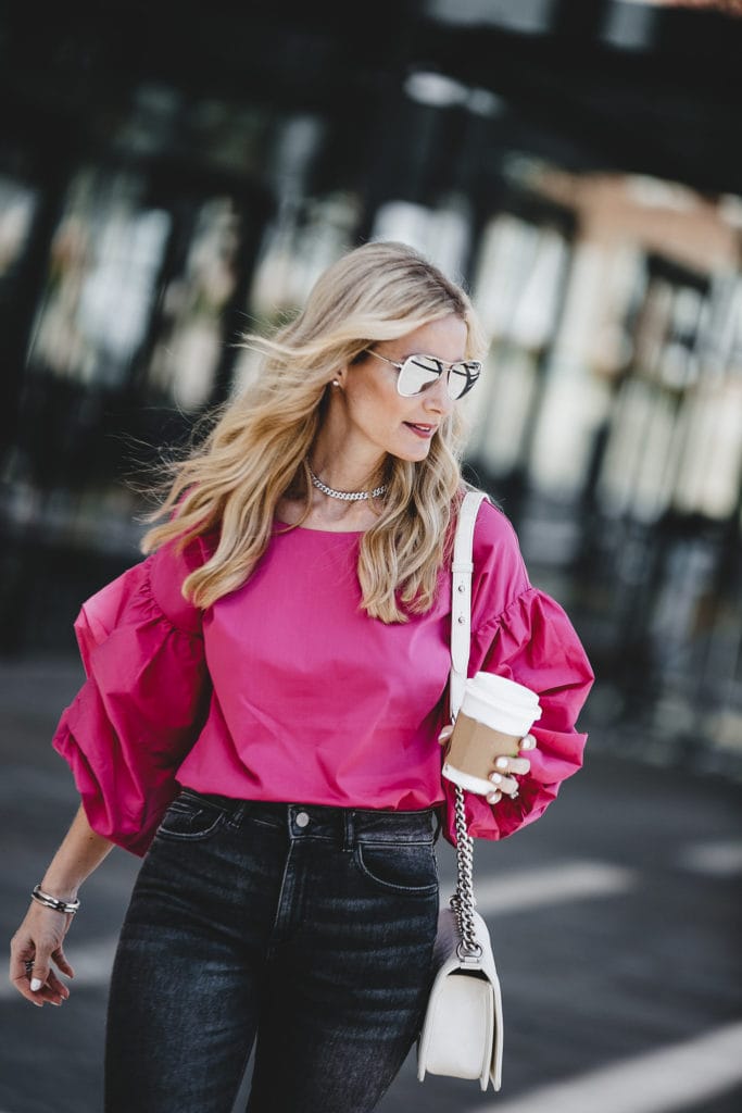 Heather Anderson, Statement Sleeve Top, Style Blogger
