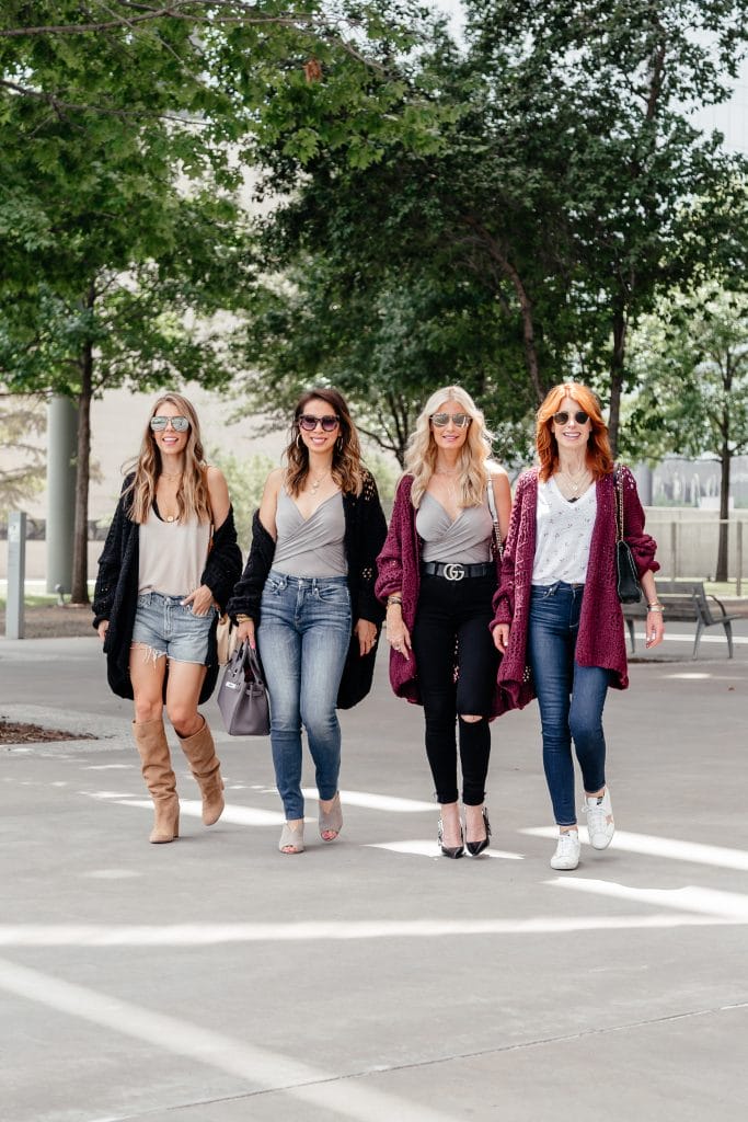 Fall Cardigan outfits in Dallas, TX 