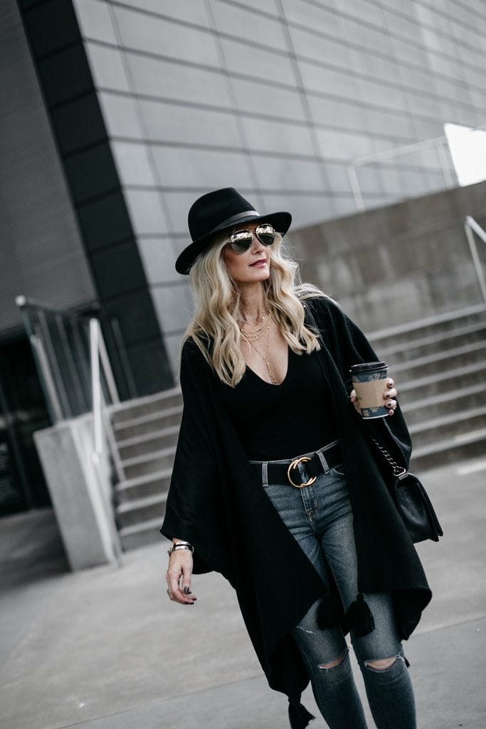 Dallas Style blogger wearing Rag and Bone fedora hat 