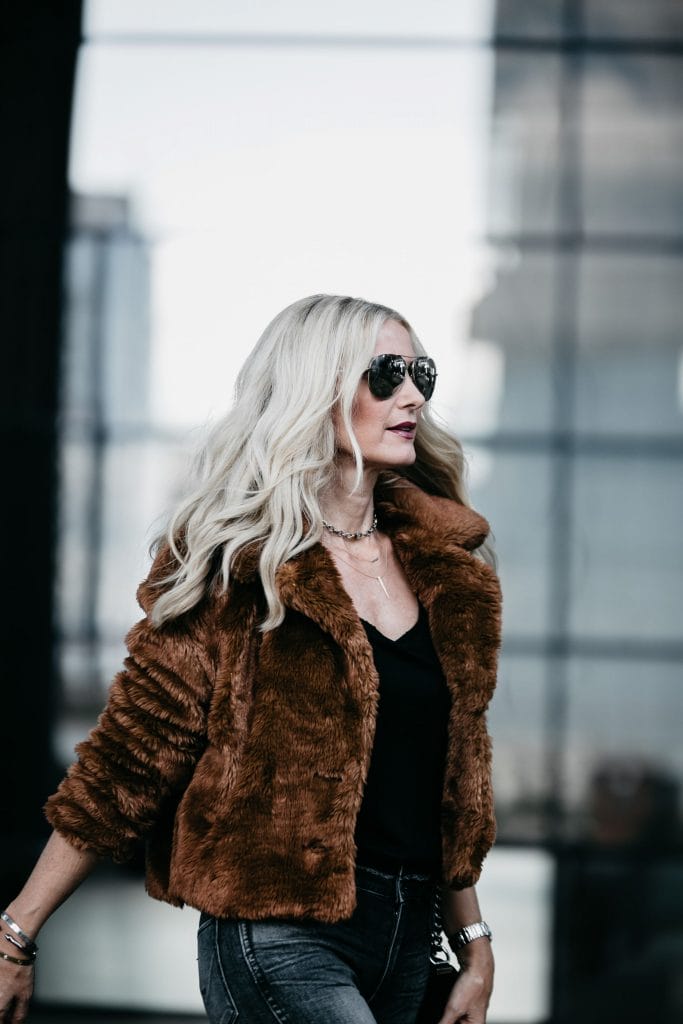 How to style a faux fur jacket 