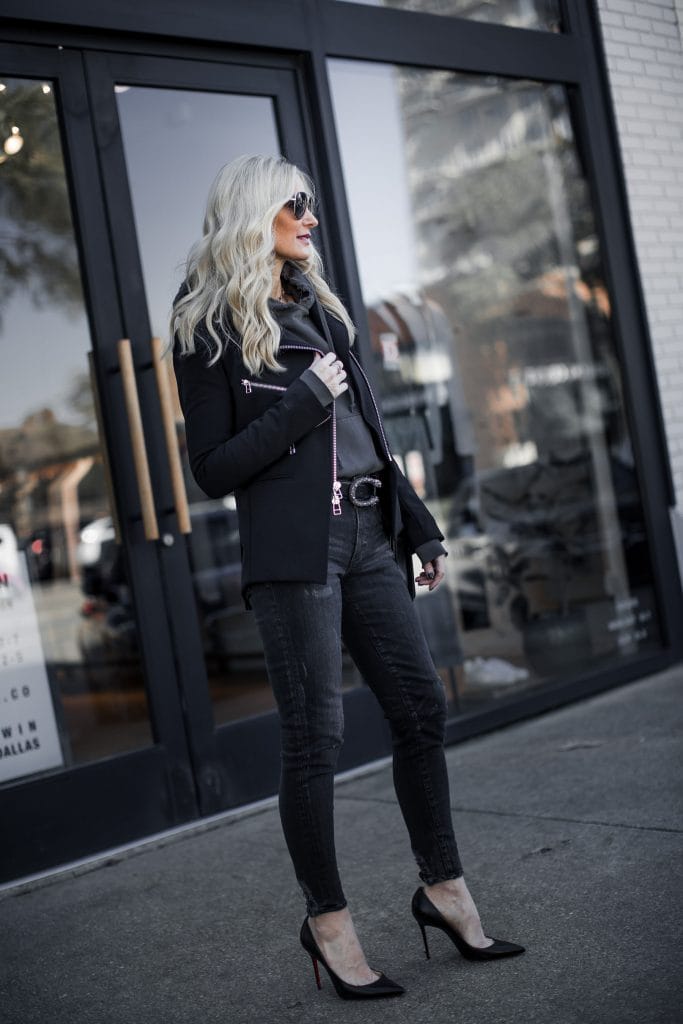 Veronica Beard blazer on Dallas fashion blogger 