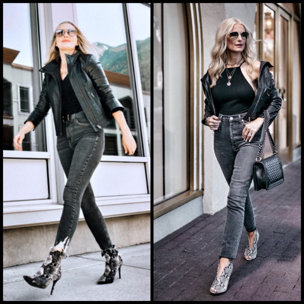 Fashion Black Leather Jacket Womens Outfit