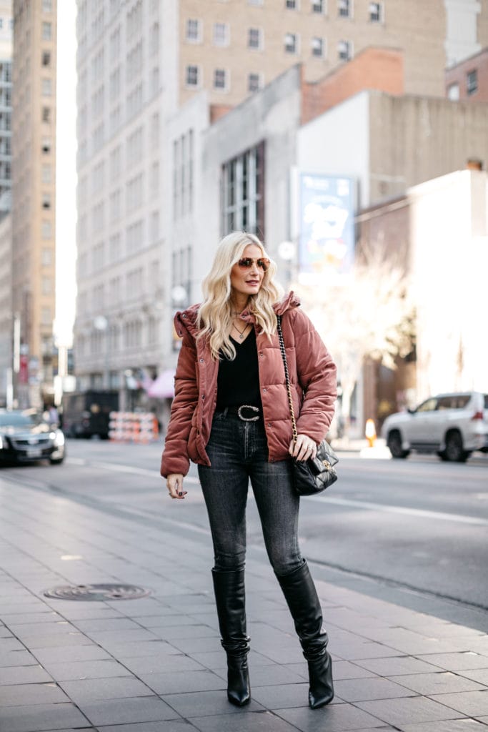 Chic clearance puffer coat